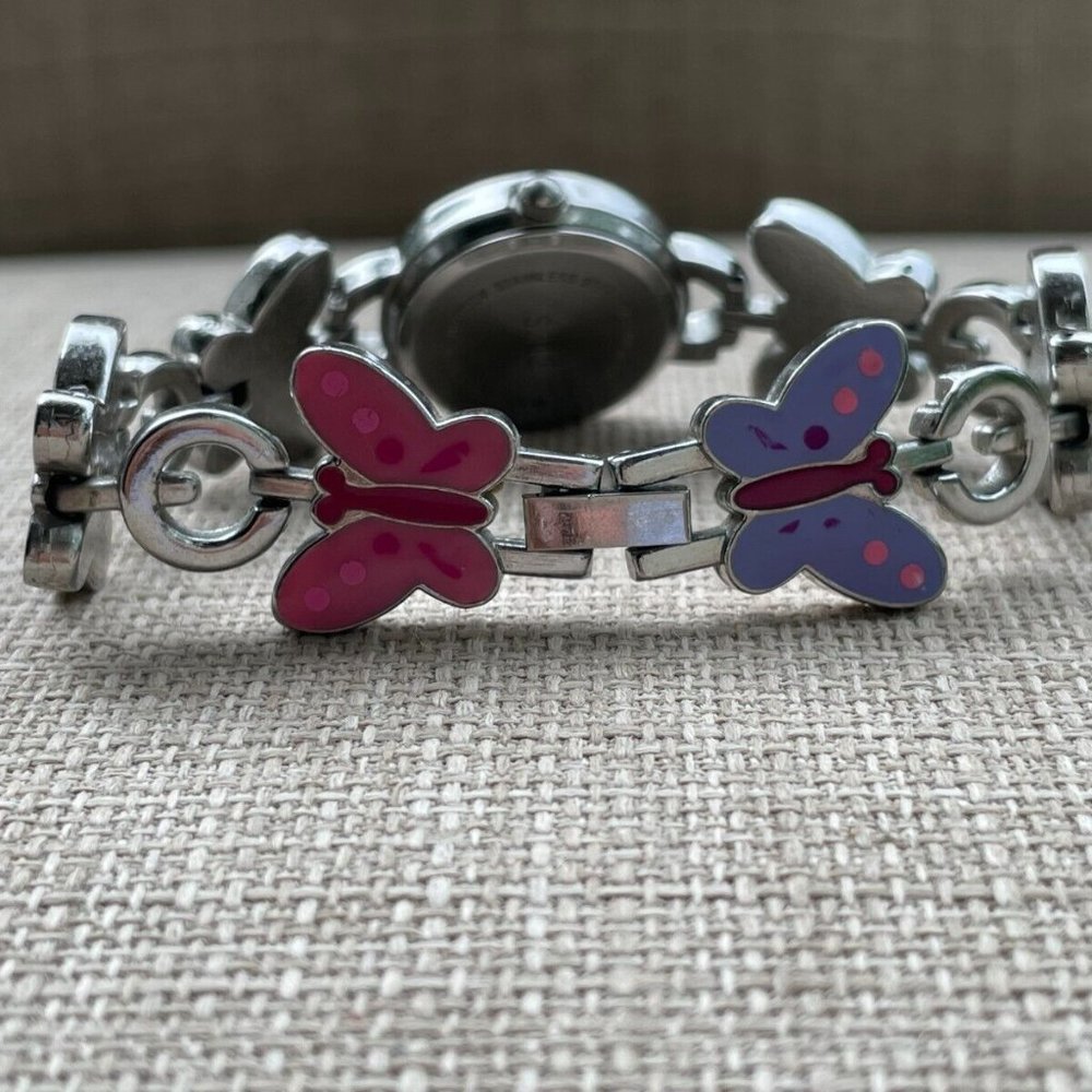 Accutime Women Wrist Watch Butterfly Analogs Quartz Ladies Watch Multi Color - Picture 11 of 11